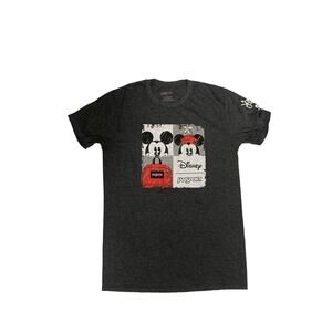 DISNEY x JANSPORT Shirt Mens Medium Mickey Minnie Mouse Journeys Gray Staff Tee